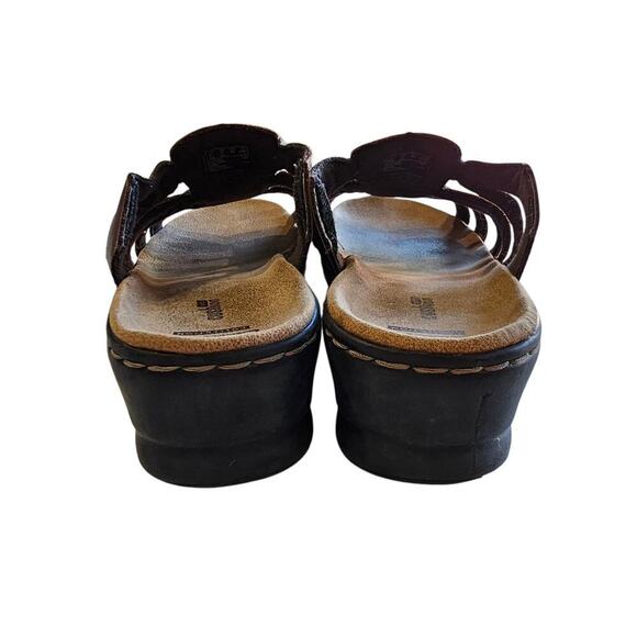 Clarks Gladiator Leather Sandals Brown Size 9XW - Picture 4 of 7